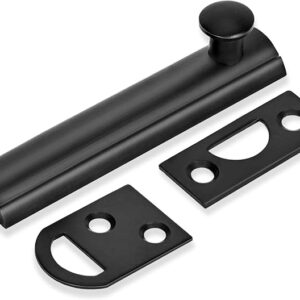 Moosyne Solid Brass Surface Bolt Black