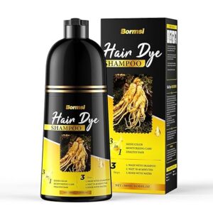 BORMSI Black Hair Dye Shampoo