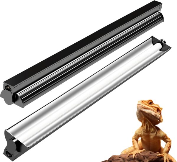 REPTIDLDB 24W T5 UVB Reptile Light Fixture Combo Kit