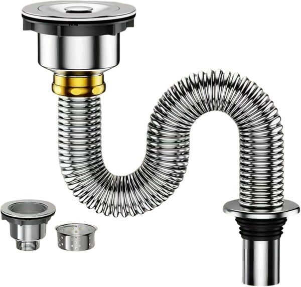 Obdqtr stainless steel flexible sink pipe