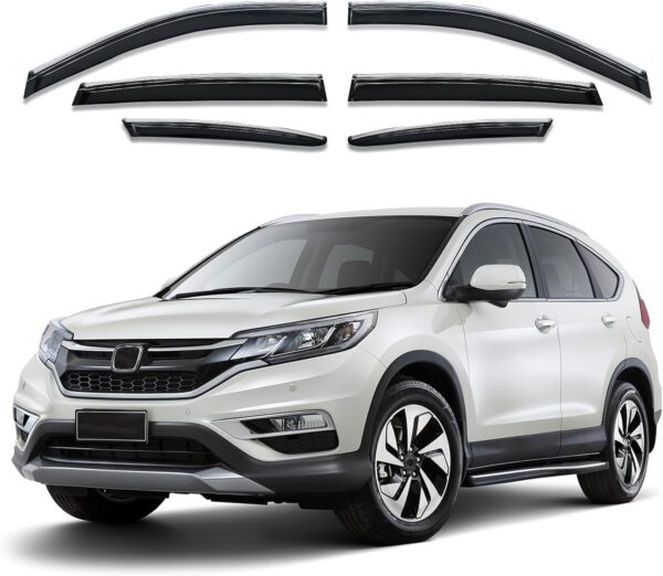 Mengjiesi Shatterproof Out-Channel Window Deflectors for Honda