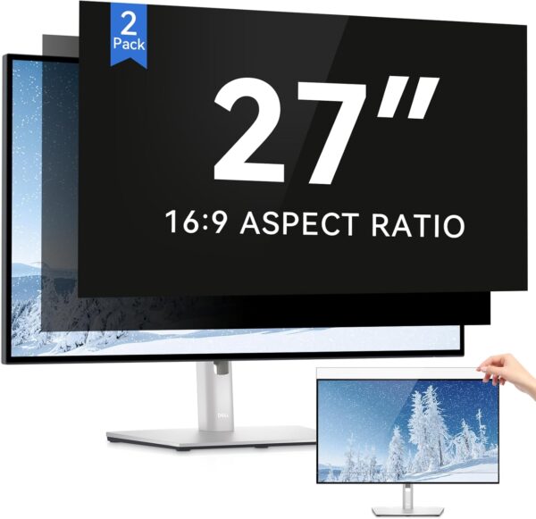 IPROKKO [2 Pack] 27 Inch Computer Privacy Screen Filter