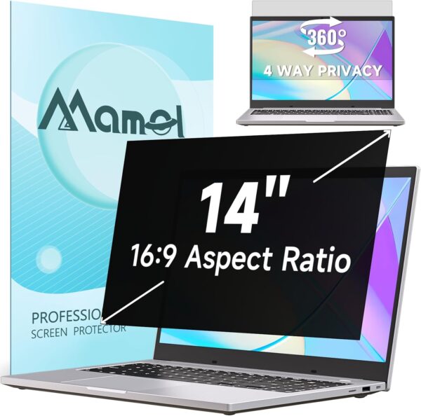 Mamol  360° Privacy Screen for Laptop 14 Inch