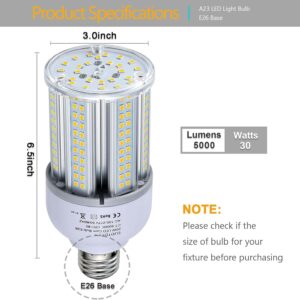 JURDXLED 400W Equivalent LED Corn Light Bulb