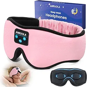 ANRUOLA Sleep Headphones 3D Mask with Bluetooth