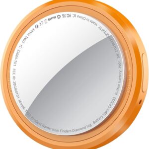 QCOQ 1 Pack Orange-Bluetooth Tracker