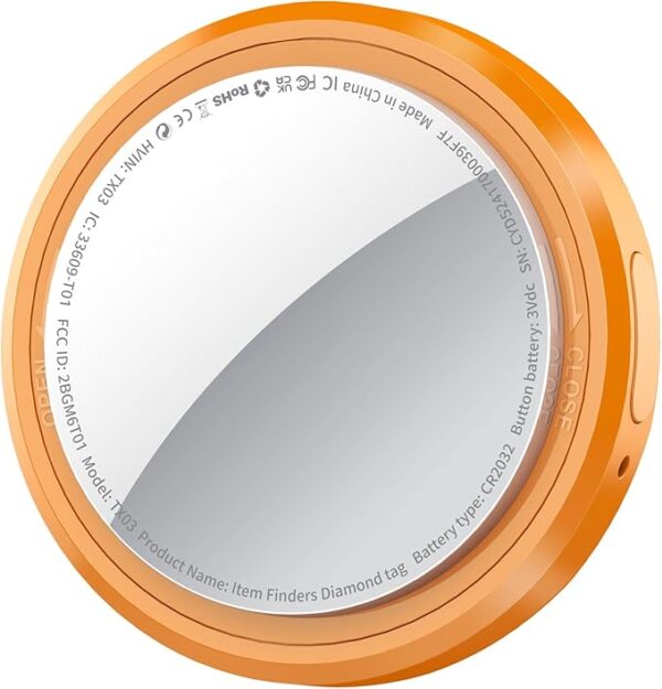 QCOQ 1 Pack Orange-Bluetooth Tracker