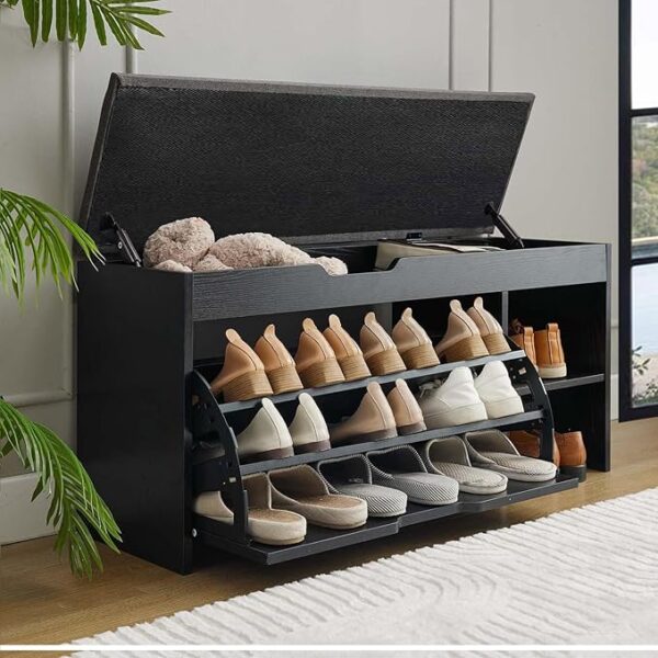Seekverse Entryway Bench with Cushion