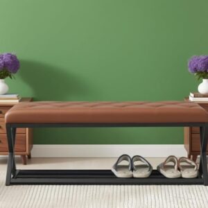 Hanamako Shoe Storage Bench Brown