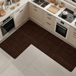 SMILEGIF Anti-Slip Corner Kitchen Rug