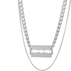 Oralike Titanium Steel Layered Necklace