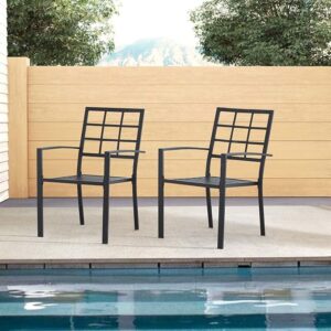 Hanamako Metal Outdoor Chair