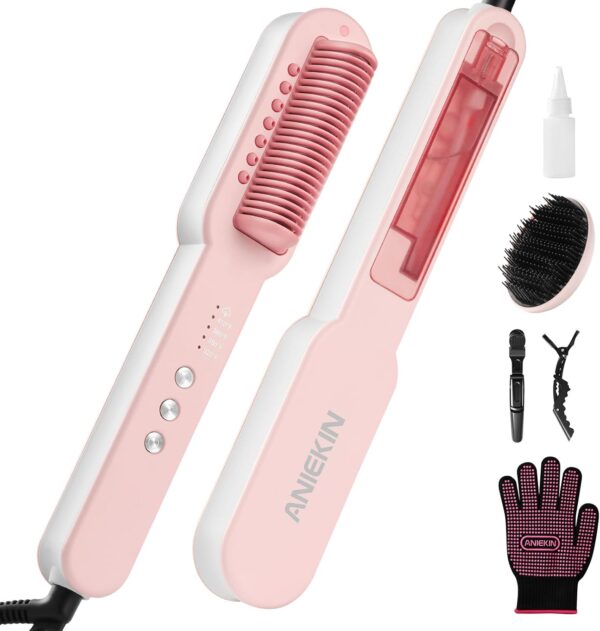 Aniekin Steam Hair Straightener Brush
