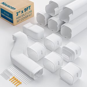 Nouscan 3" 9Ft Mini Split Line Set Cover