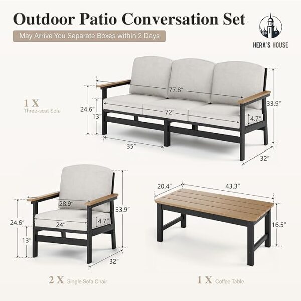 HERA'S HOUSE Patio Furniture Set - Image 2