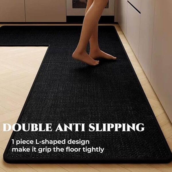 SMILEGIF Anti-Slip Corner Kitchen Rug - Image 3