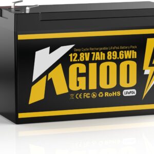 KGIOO Lithium LiFePO4 Deep Cycle Battery