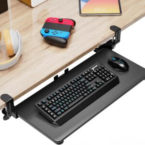 Large Keyboard Tray That Slides Out from Under The Desk