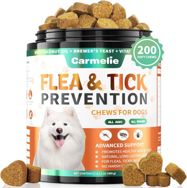 Carmelie Flea and Tick Chews for Dogs